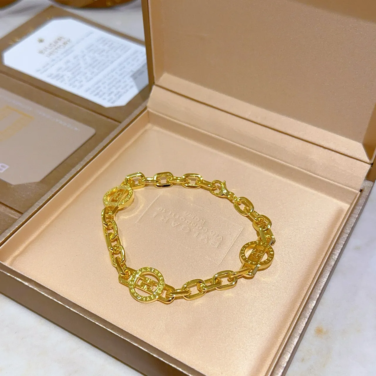 Bvlgari Bulgari Bulgari سوار سلاسل ذهبية 4