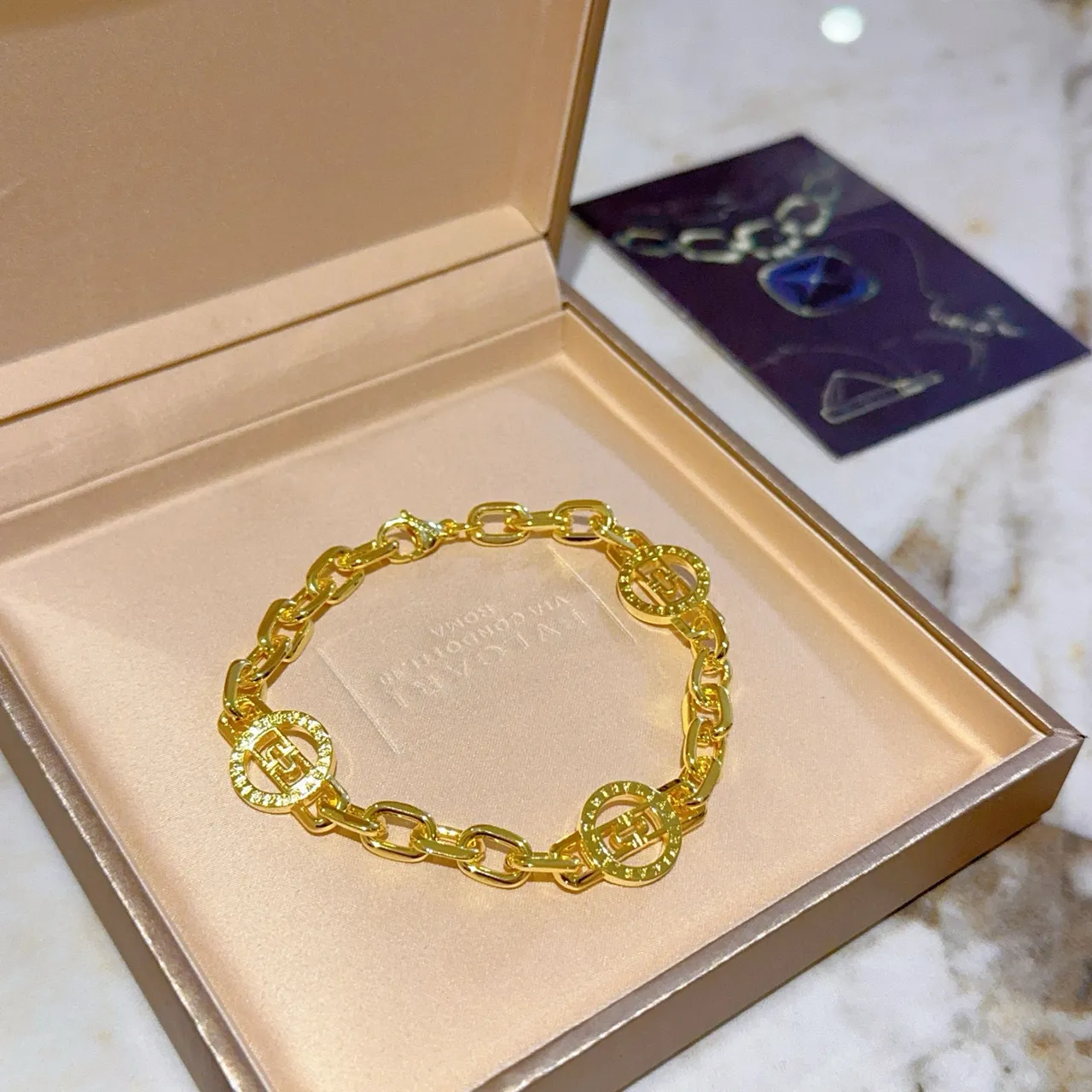 Bvlgari Bulgari Bulgari سوار سلاسل ذهبية 8