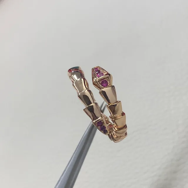 Bvlgari Serpenti Coiled Rose Gold and Ruby Ring 2