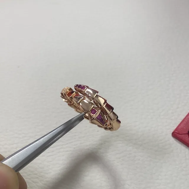 Bvlgari Serpenti Coiled Rose Gold and Ruby Ring 3