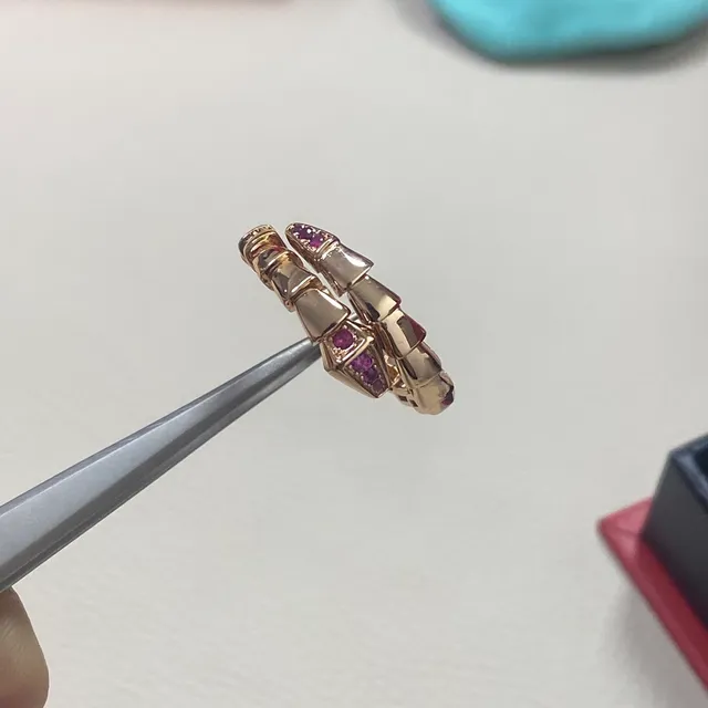 Bvlgari Serpenti Coiled Rose Gold and Ruby Ring 4