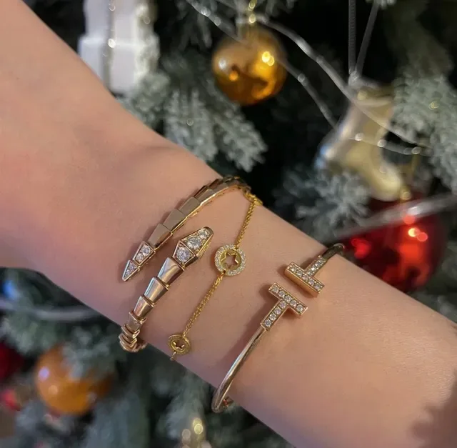 Bvlgari Serpenti Tubogas Bracelets en or avec diamants 5