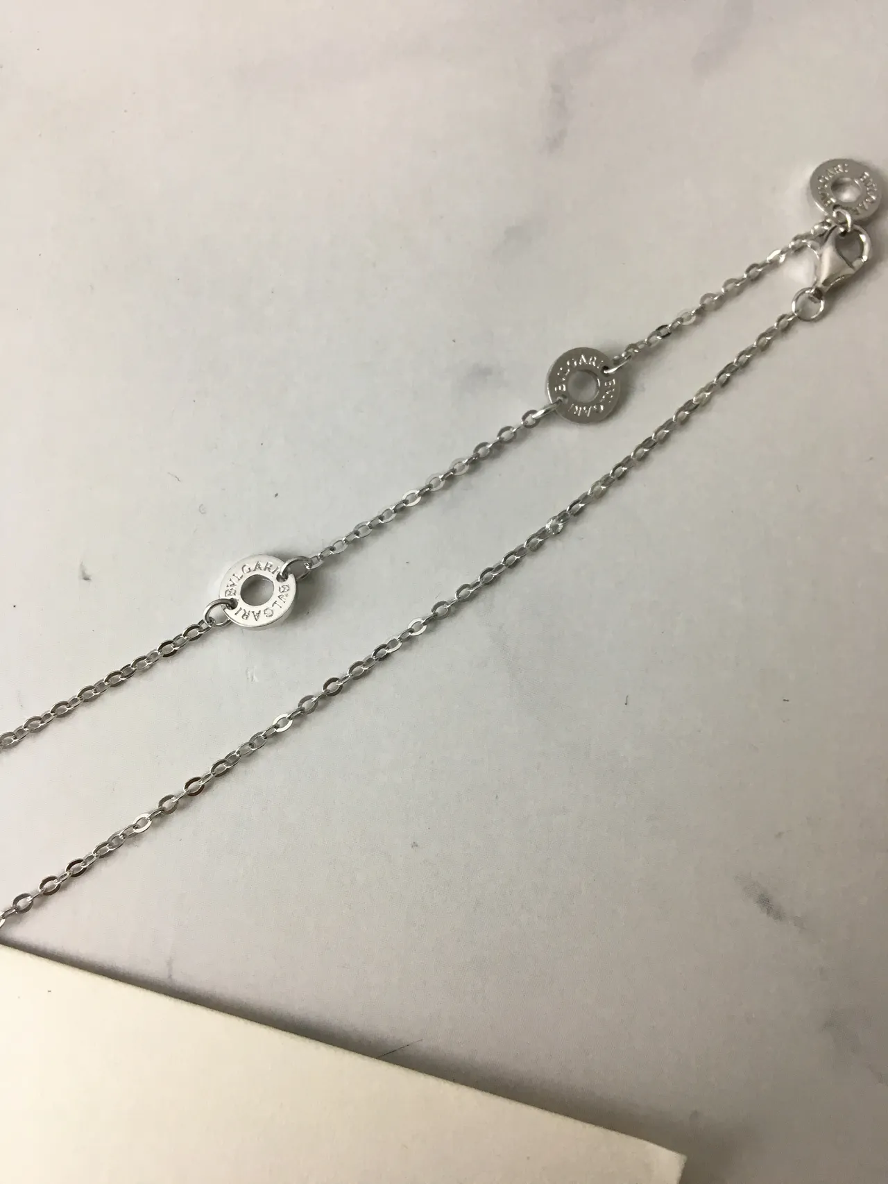 Bvlgari Collier pendentif cylindrique multi-bande argent-or pierres pavé-set 5