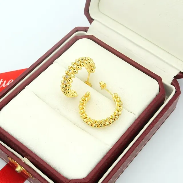 Cartier Clash de Cartier Créoles or rose pavées de diamants 3