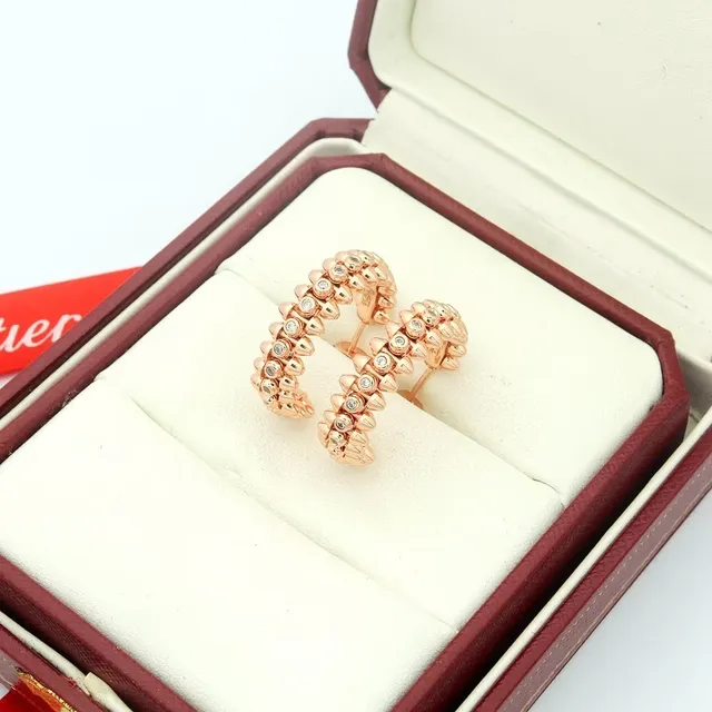 Cartier Clash de Cartier Créoles or rose pavées de diamants 6