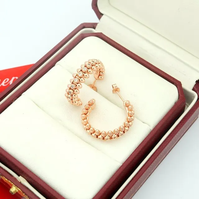 Cartier Clash de Cartier Créoles or rose pavées de diamants 7