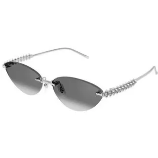 Cartier Diabolo de Cartier doré avec picots sans bord œil de chat lunettes de soleil 6