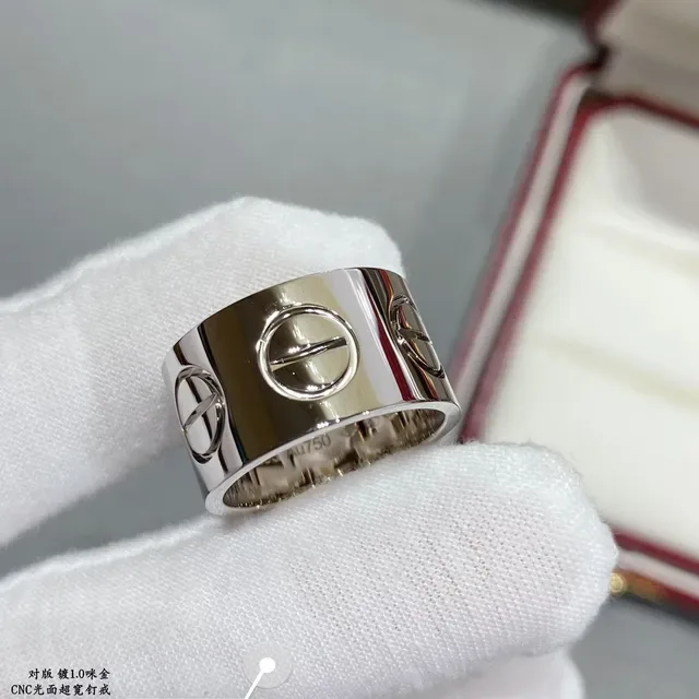 Bague Cartier Juste un Clou Or et Argent Bande Large Motif Tête de Vis 4