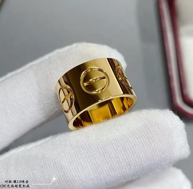 Bague Cartier Juste un Clou Or et Argent Bande Large Motif Tête de Vis 5