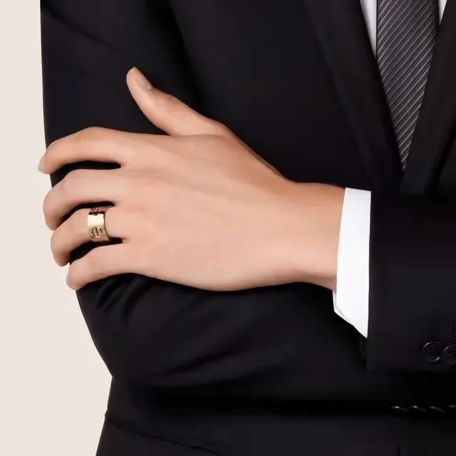 Bague Cartier Juste un Clou Or et Argent Bande Large Motif Tête de Vis 9