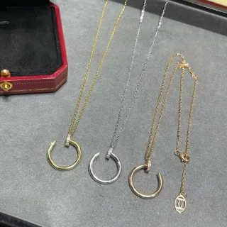Cartier Juste un Clou colgante de clavo círculo abierto collar