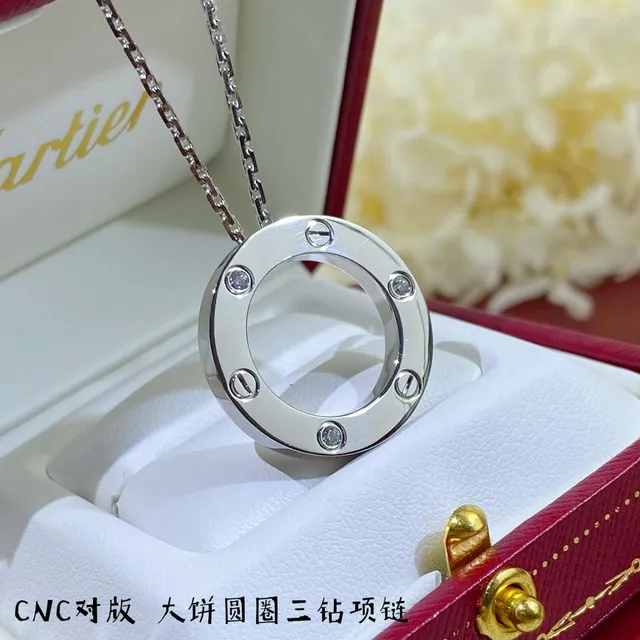 Cartier Juste un Clou Collar con colgante de círculo abierto 8