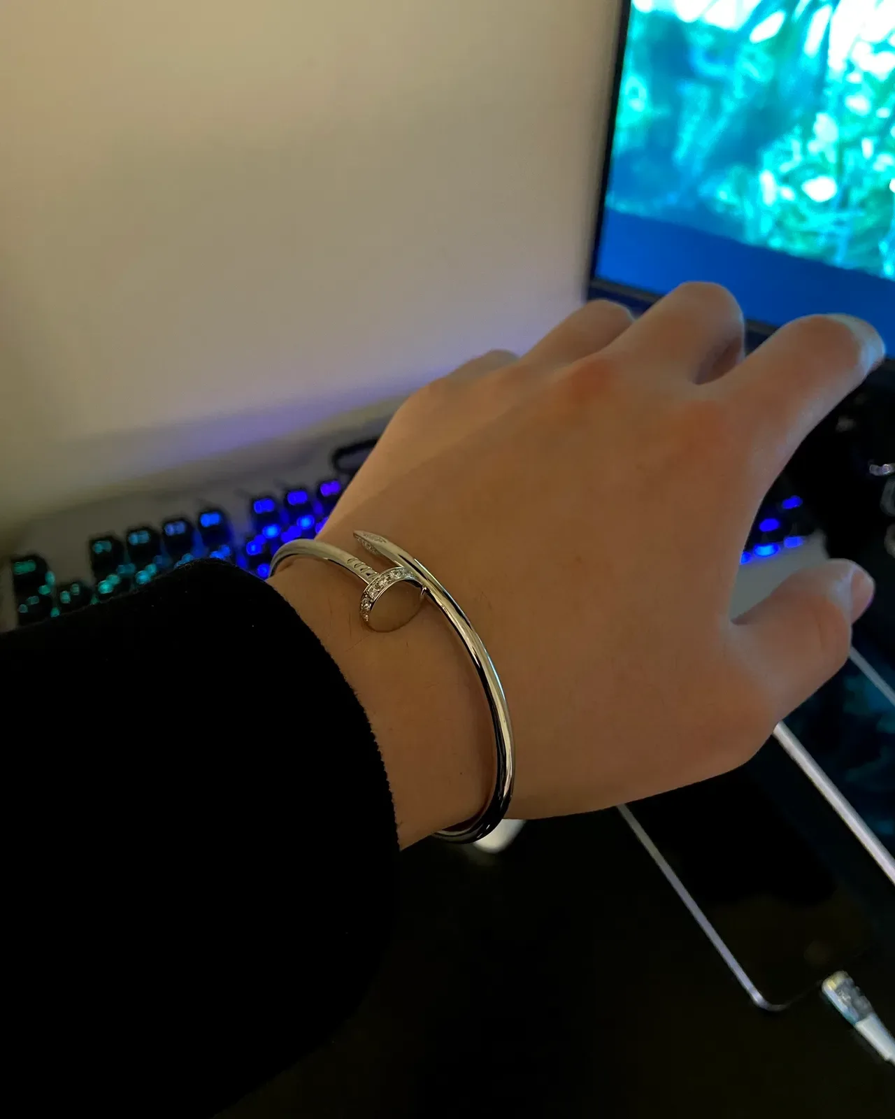Bracelete Cartier Juste un Clou Pavé Diamante 3