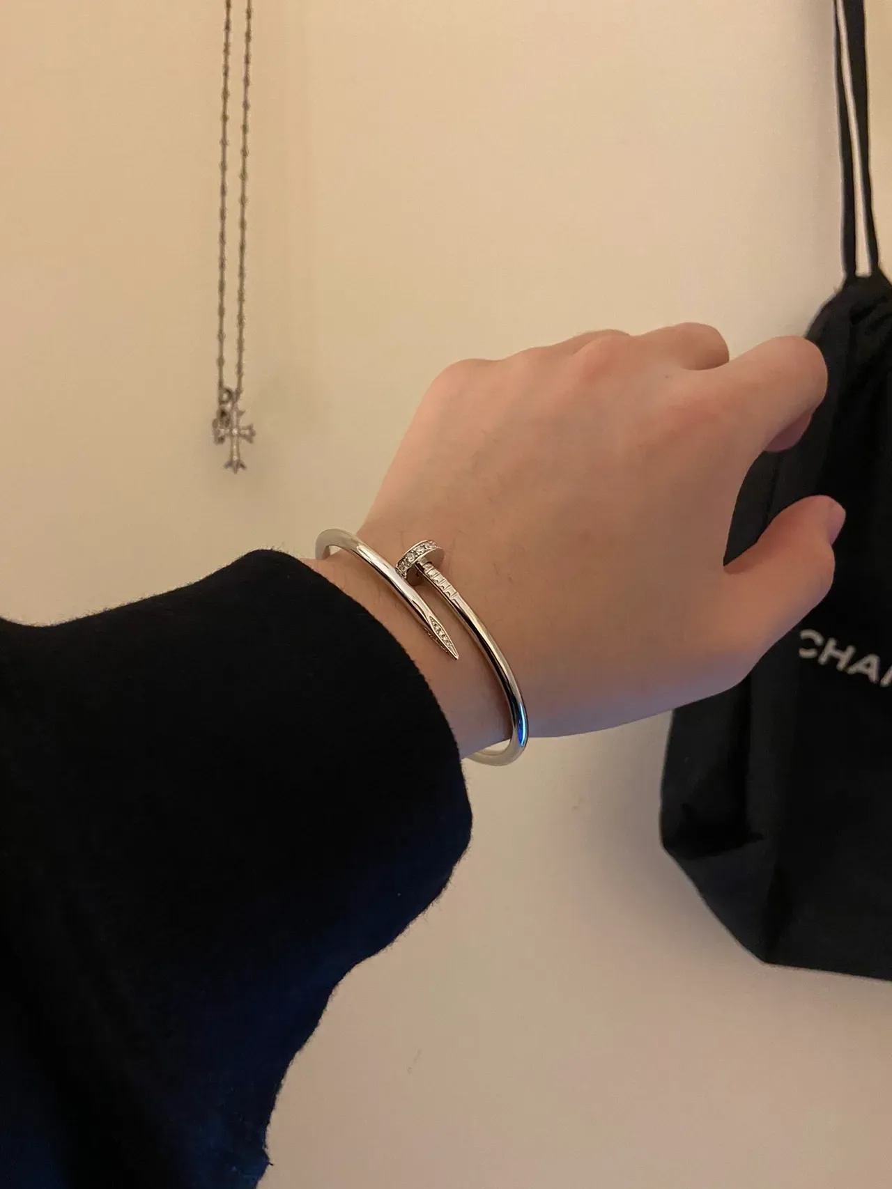 Bracelete Cartier Juste un Clou Pavé Diamante 4