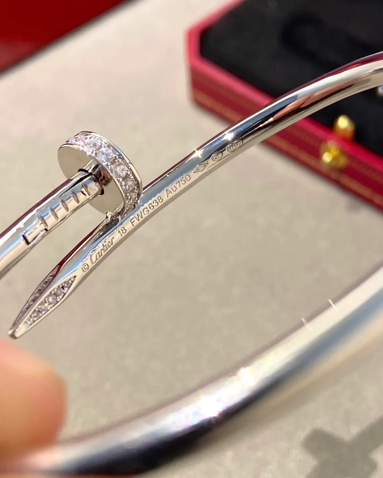Bracelete Cartier Juste un Clou Pavé Diamante 6