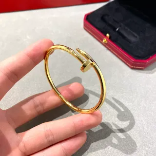 Cartier Juste un Clou Polished Gold Hinged Bangle Bracelet