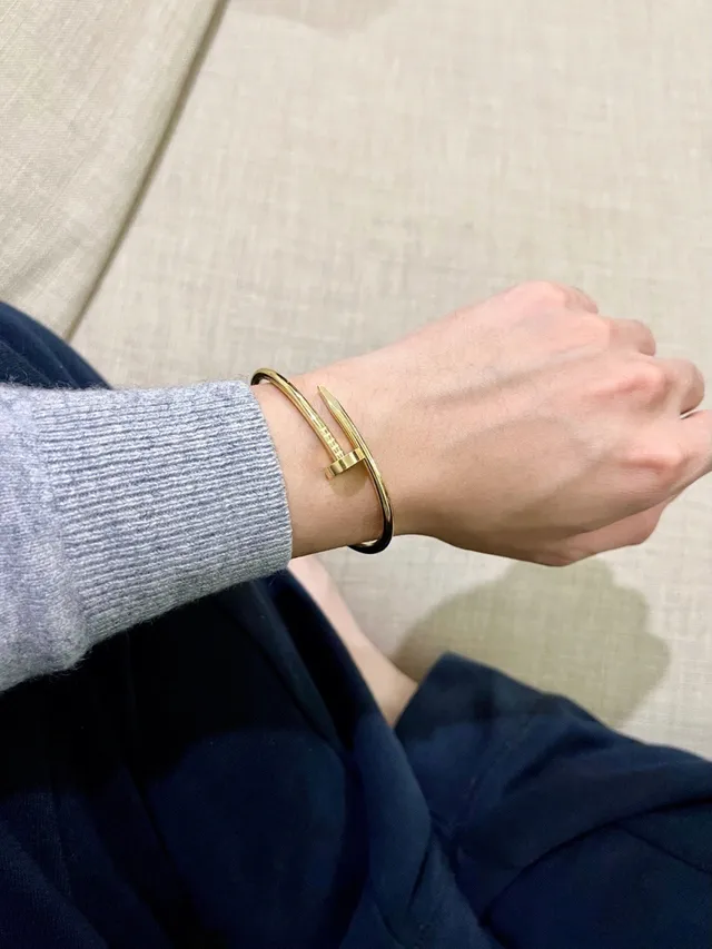 Cartier Juste un Clou ذهب مصقول سوار بانجل مفصلي 2