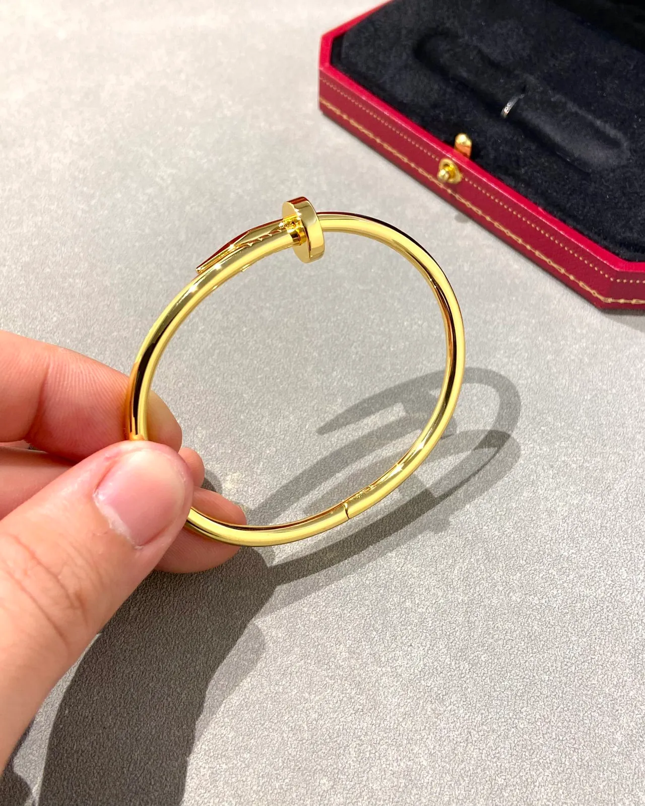 Cartier Juste un Clou ذهب مصقول سوار بانجل مفصلي 4
