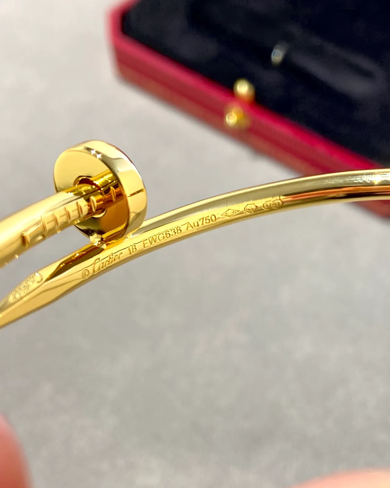 Cartier Juste un Clou ذهب مصقول سوار بانجل مفصلي 5