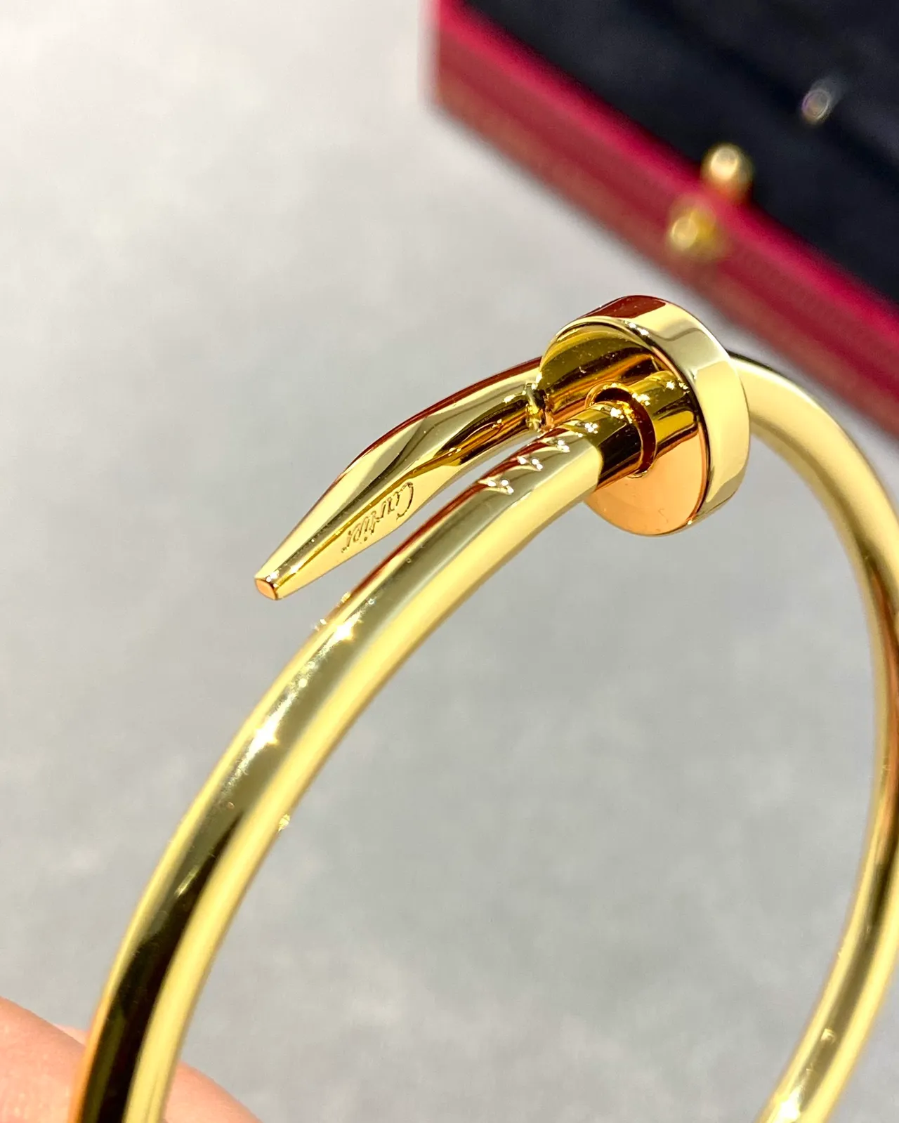 Cartier Juste un Clou ذهب مصقول سوار بانجل مفصلي 7