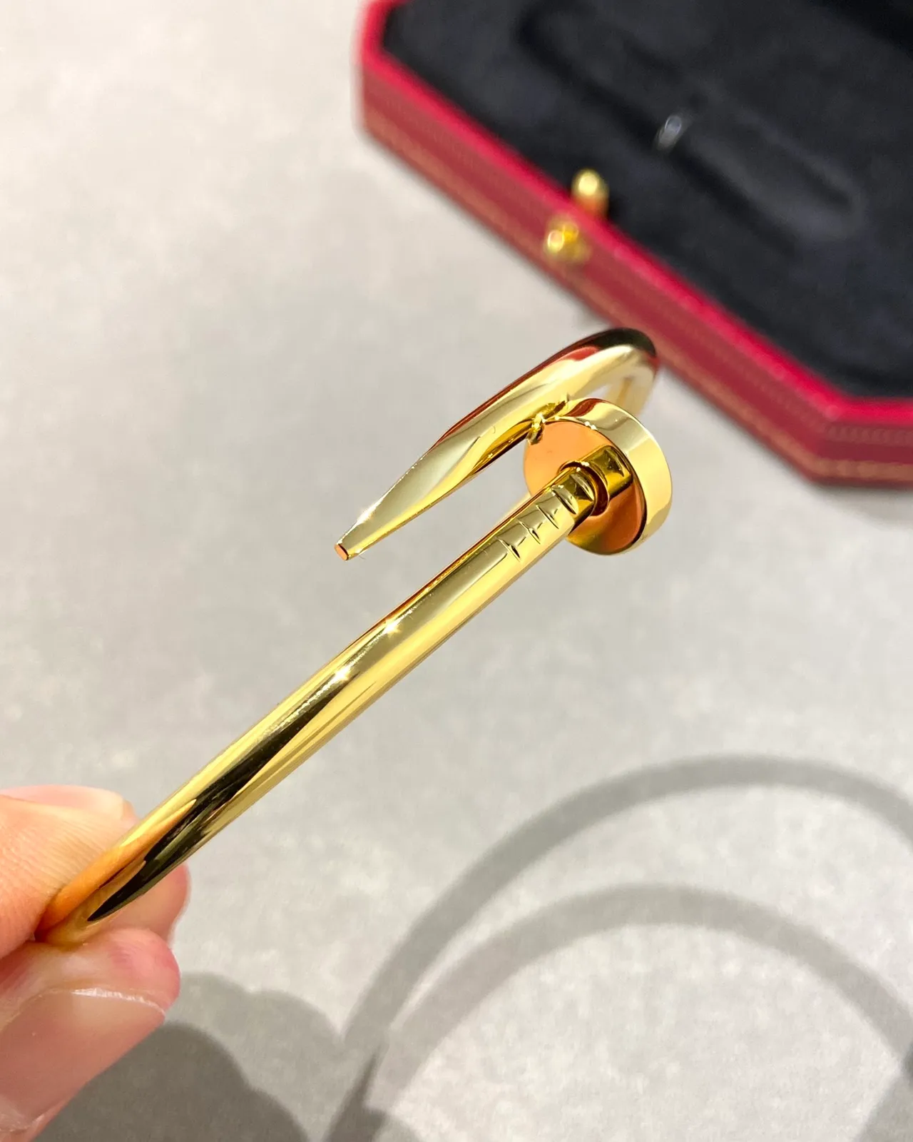 Cartier Juste un Clou ذهب مصقول سوار بانجل مفصلي 8