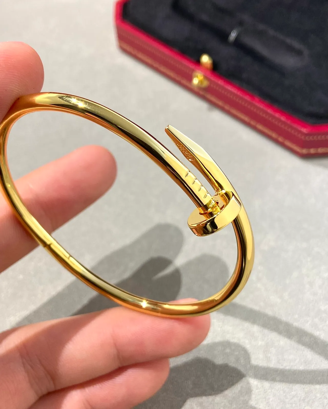 Cartier Juste un Clou ذهب مصقول سوار بانجل مفصلي 9