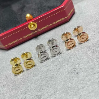 Cartier Juste un Clou Pendientes con motivo de tornillo estilo stud