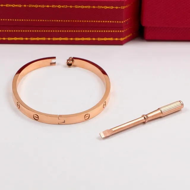 Cartier Love Bracelet Or rose Or jaune Argent Bracelets en métal multiton 2