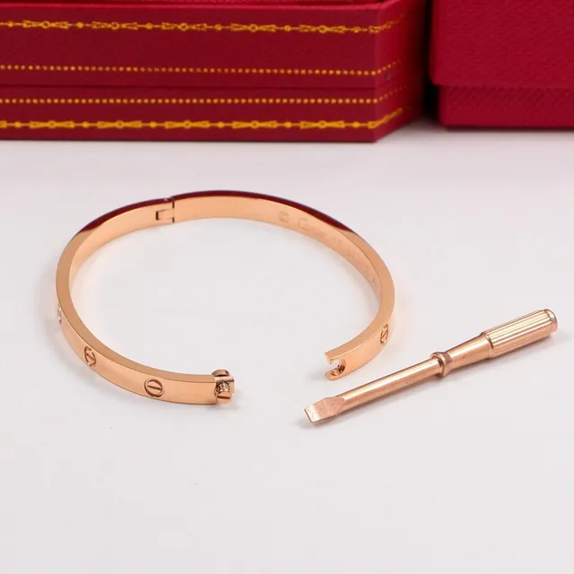 Cartier Love Bracelet Or rose Or jaune Argent Bracelets en métal multiton 3