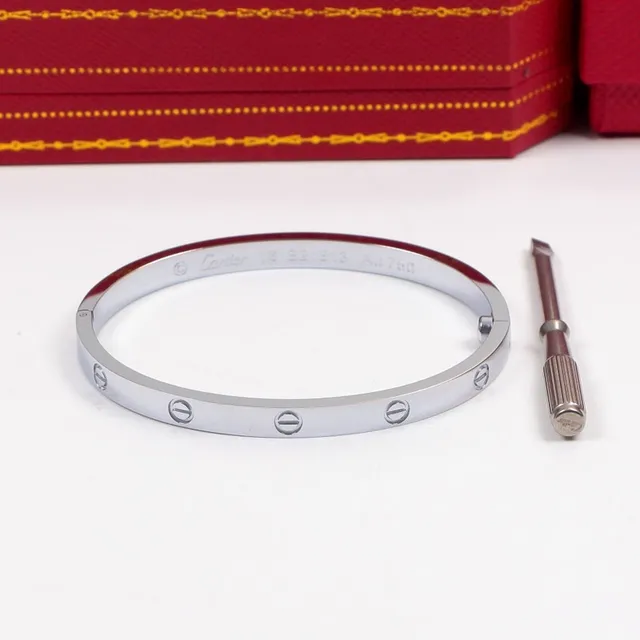 Cartier Love Bracelet Or rose Or jaune Argent Bracelets en métal multiton 7