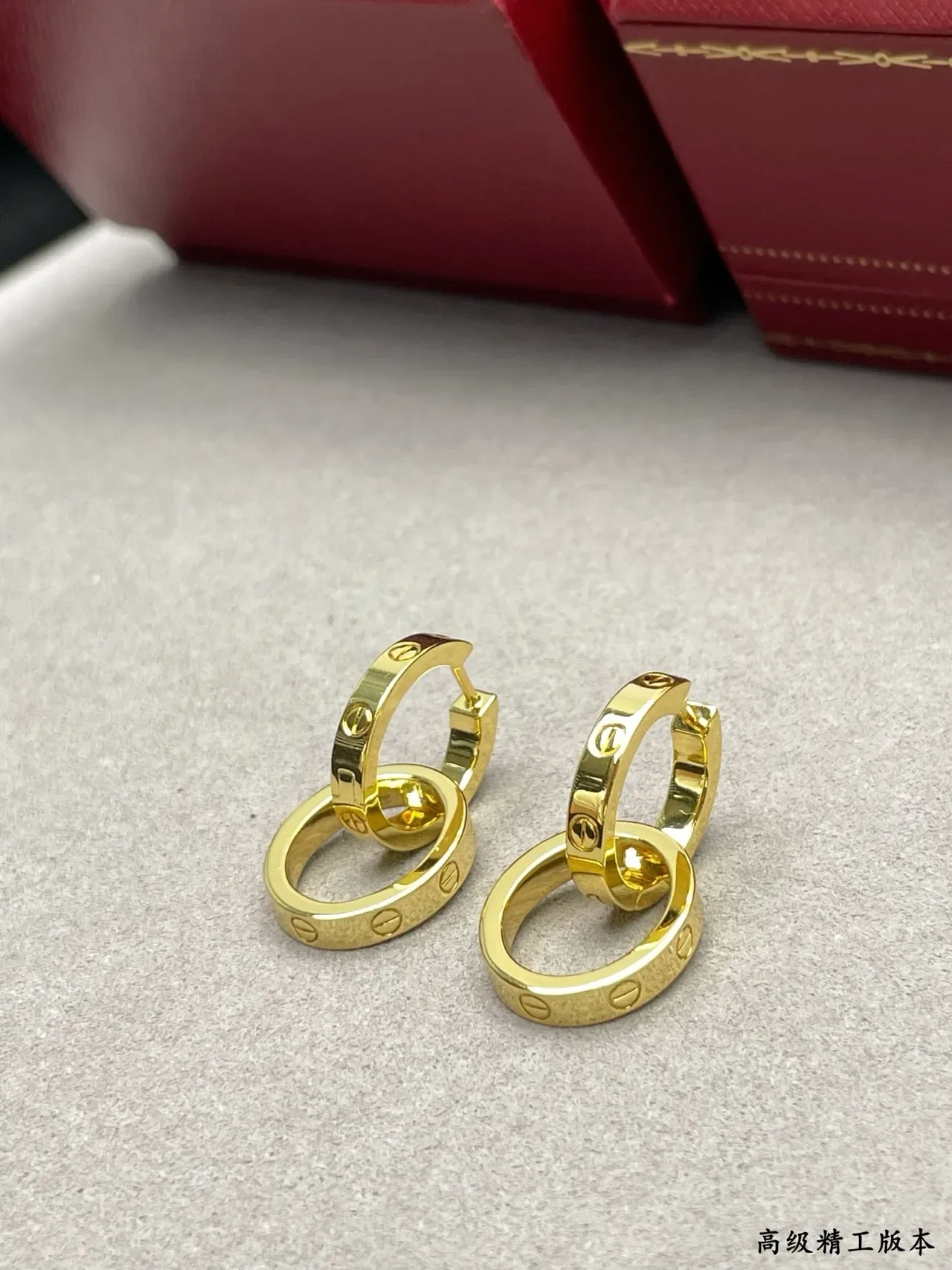 Cartier Love Boucles d'Oreilles Or Poli à Vis 5
