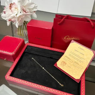 Cartier एक पत्थर सोने की जंजीर हथसाज़ा