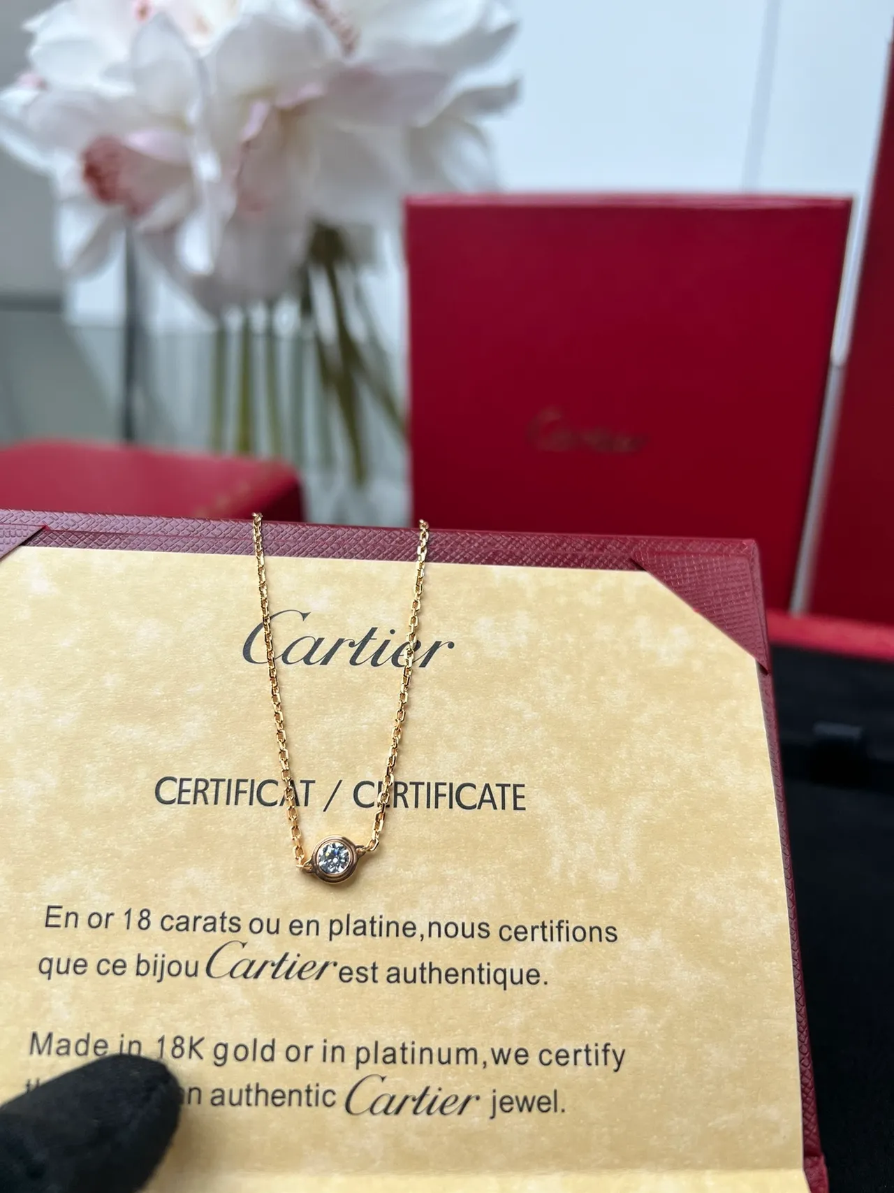 Cartier Pulseira de corrente de ouro com uma pedra 5