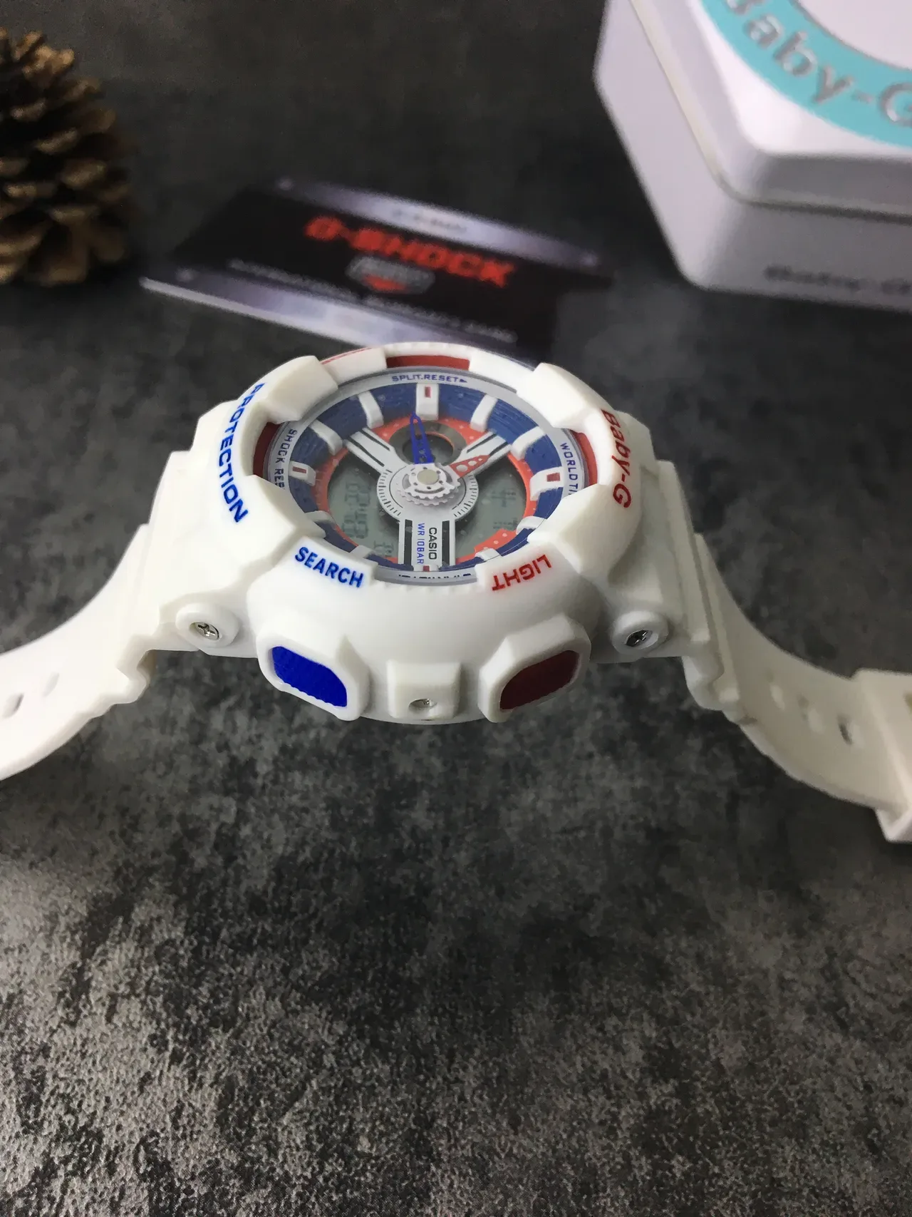 Casio Baby-G GA-110 Blanc Rouge Bleu Montre Sport 4