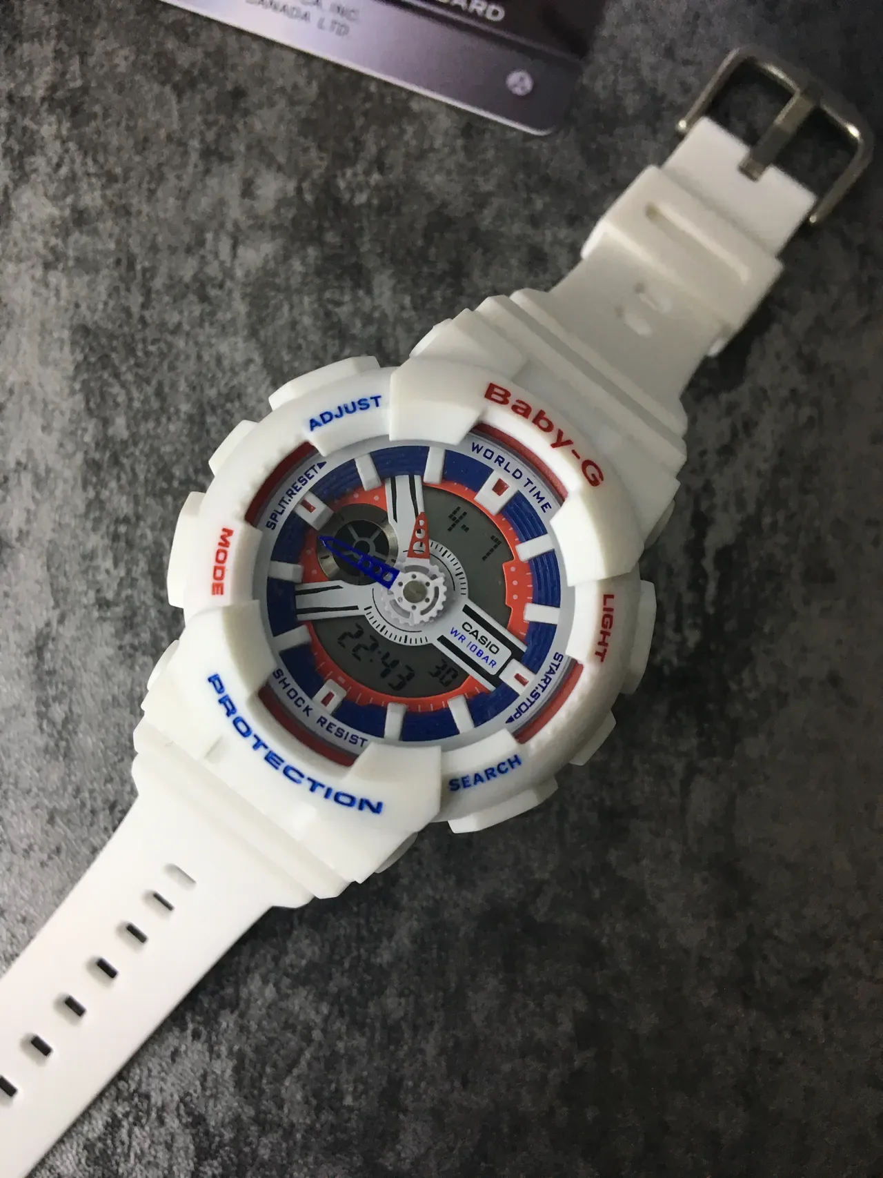 Casio Baby-G GA-110 Blanc Rouge Bleu Montre Sport 5