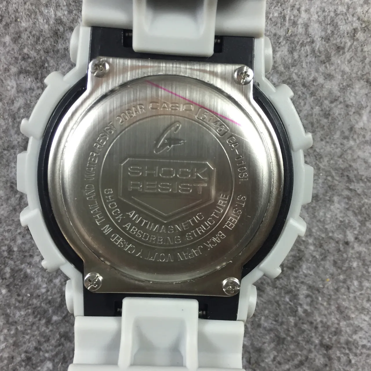 Casio Beige Gray Dual Analog-Digital Display Bold Protective Bezel Watch 9
