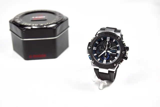Casio Black Blue Rugged Multi-Layered Bezel Dial Watch 6