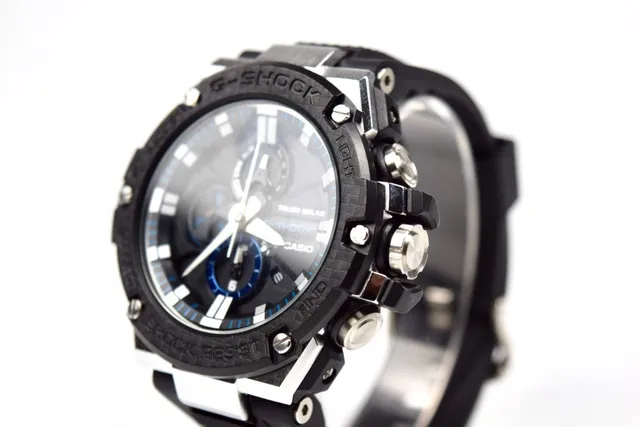 Casio Black Blue Rugged Multi-Layered Bezel Dial Watch 8