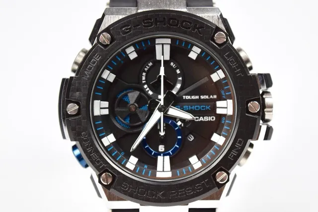 Casio Black Blue Rugged Multi-Layered Bezel Dial Watch 9