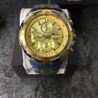 Casio Edifice Chronograph Gold and Silver Sports Watch