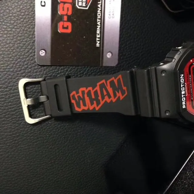 Casio G-Shock DW-5600 Marvel Collaboration Black and Red Sports Watch 7
