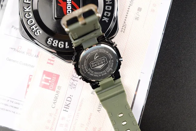 Casio G-Shock DW-5600 Relógio digital esportivo verde oliva camo 5