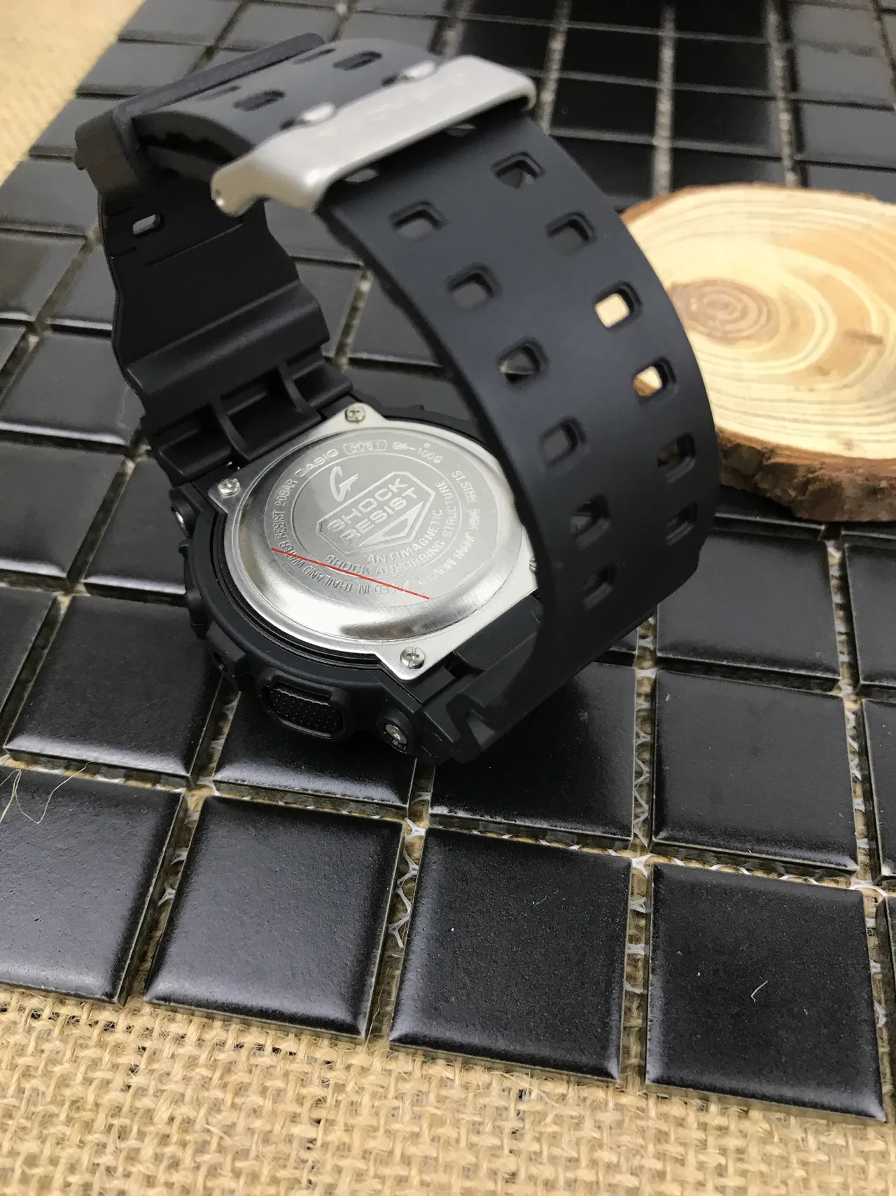 Casio G-Shock GA-100 Black Blue Matte Resin Construction Bold Analog-Digital Hybrid Face Watch 7