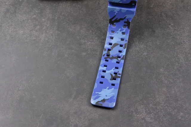 Casio G-Shock GA-100 Blue Camouflage Sports Watch 7
