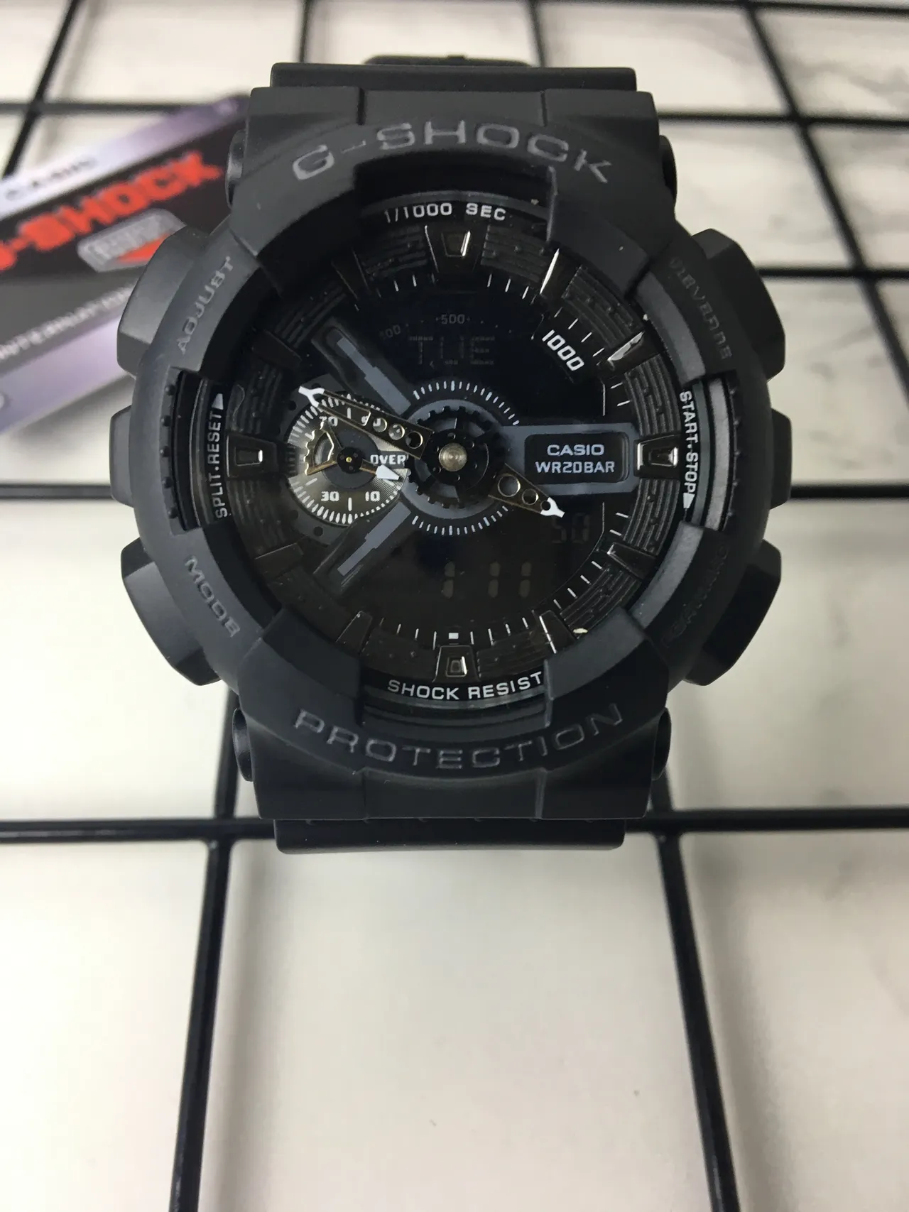 Casio G-Shock GA-100 Preto Fosco Relógio Esportivo 3