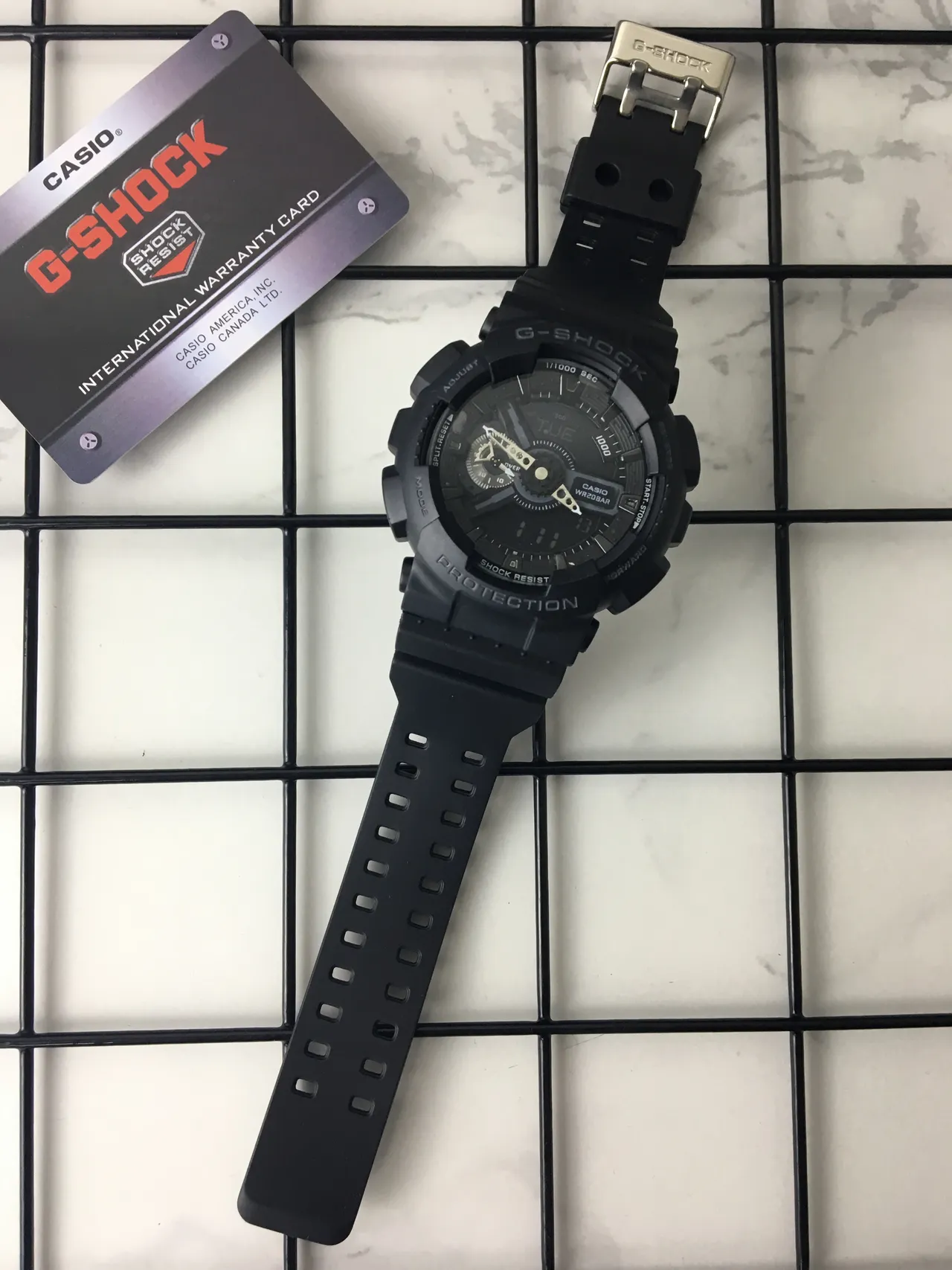 Casio G-Shock GA-100 Preto Fosco Relógio Esportivo 6