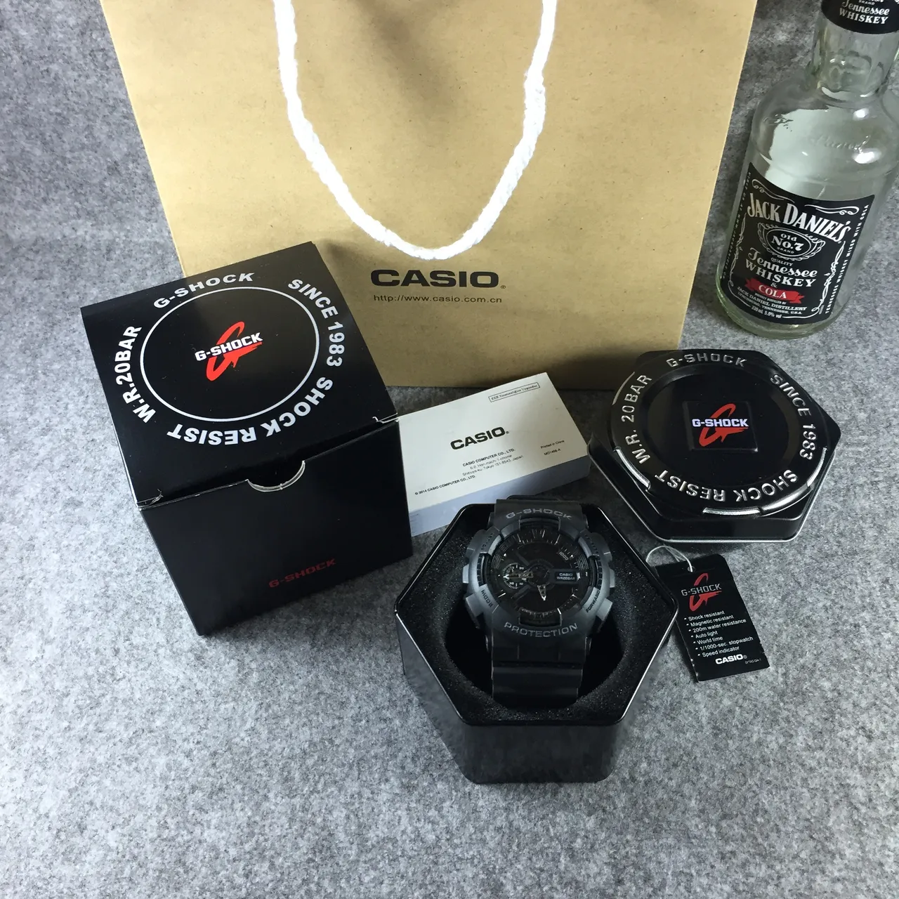Casio G-Shock GA-100 Preto Fosco Relógio Esportivo 7