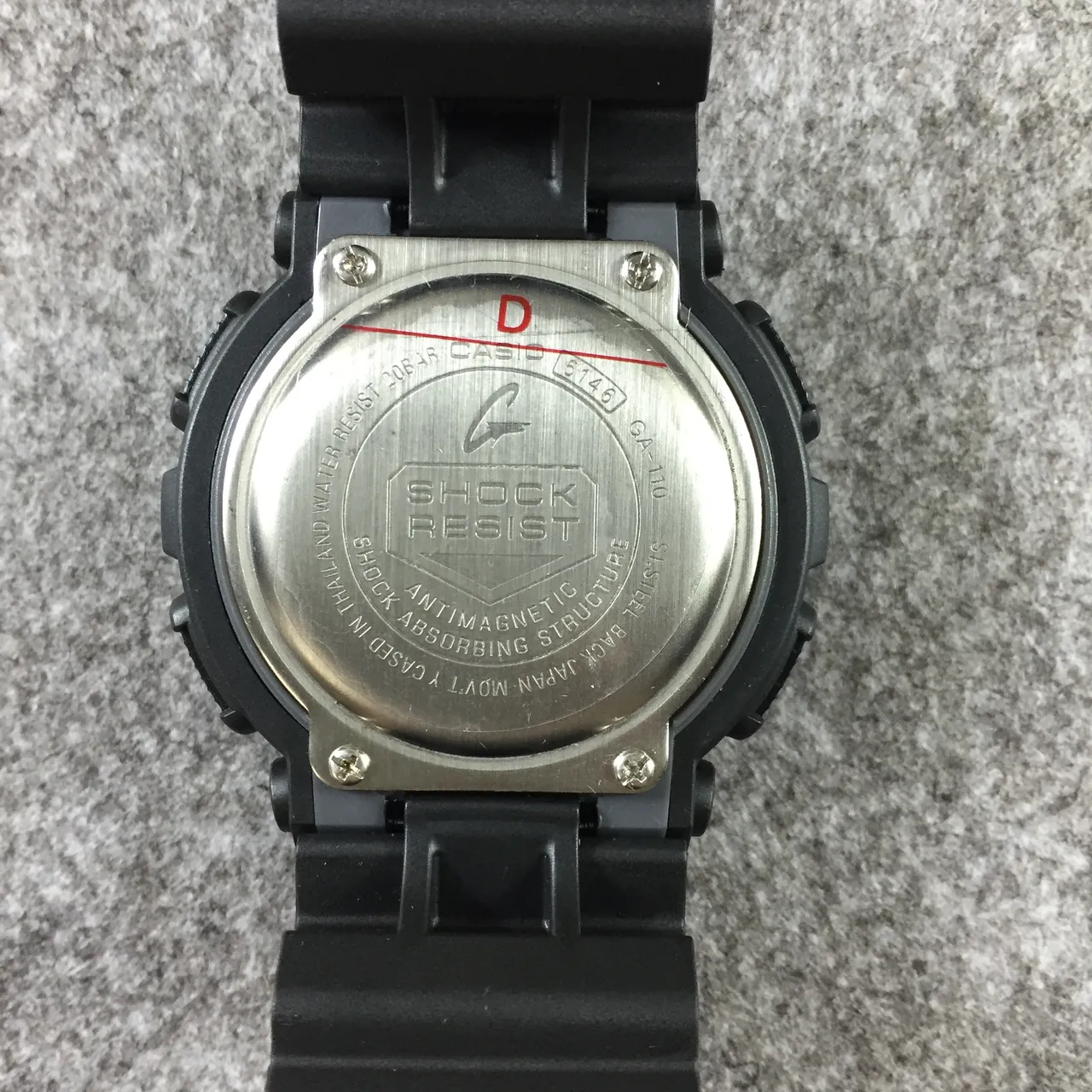 Casio G-Shock GA-100 Preto Fosco Relógio Esportivo 9