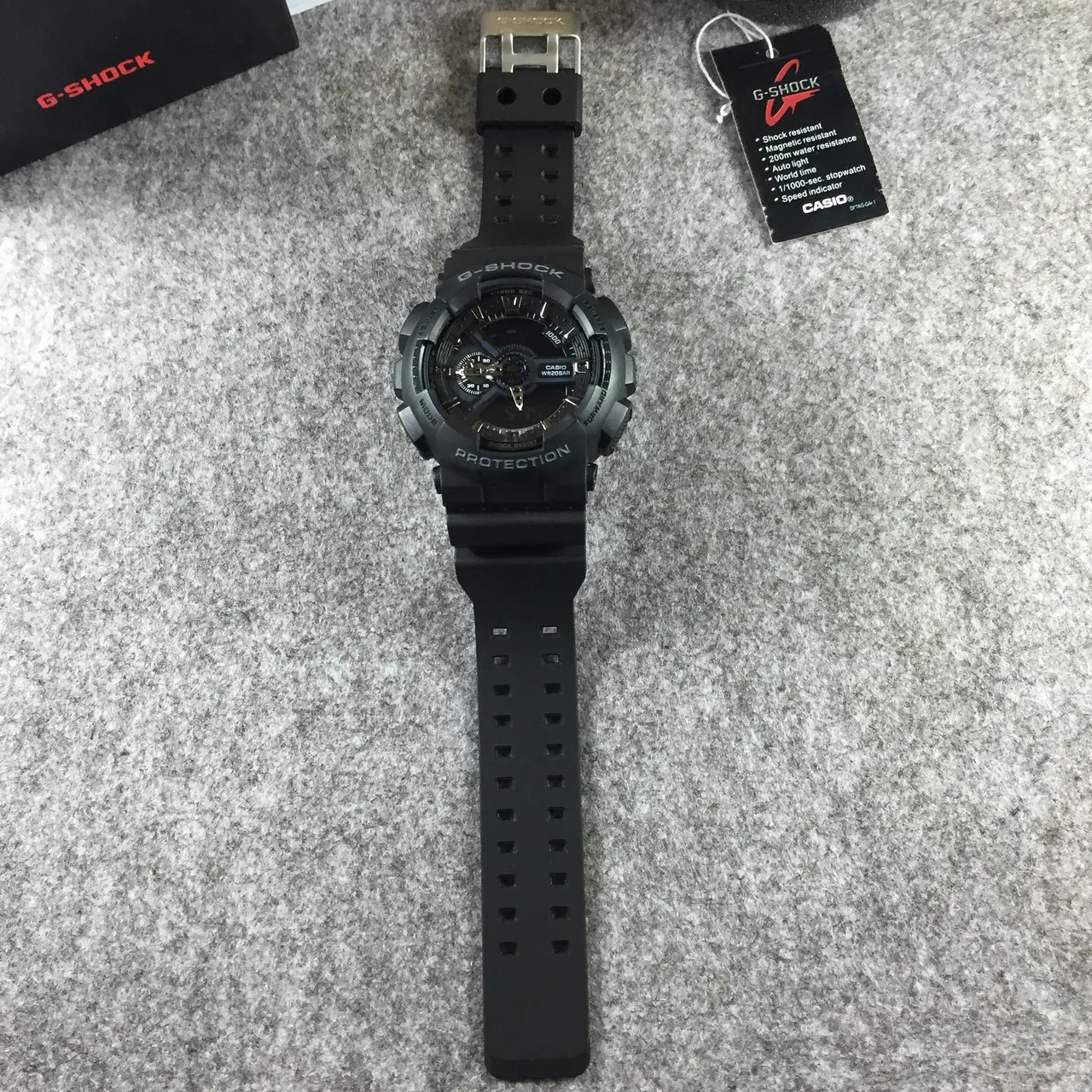 Casio G-Shock GA-100 Preto Fosco Relógio Esportivo 12