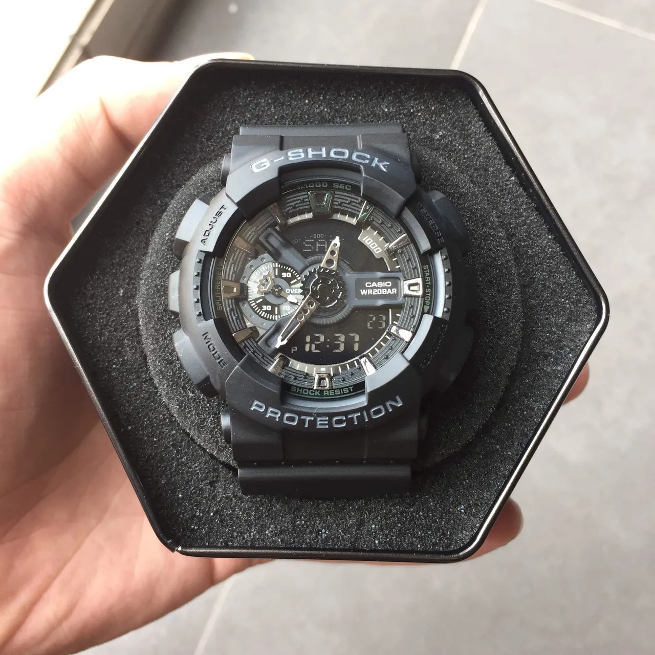 Casio G-Shock GA-100 Preto Fosco Relógio Esportivo 14